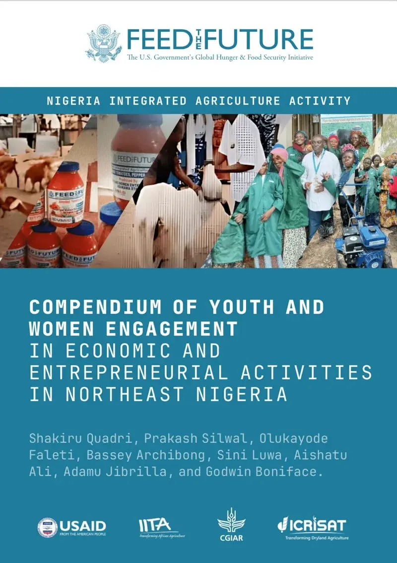 Compendium of Youth and Women Engagement in Economic and Entrepreneurial Activities in Northeast Nigeria by Shakiru Quadri, Prakash Silwal, Olukayode Faleti, Bassey Archibong, Sini Luwa, Aishatu Ali, Adamu Jibrilla & Godwin Boniface – book cover