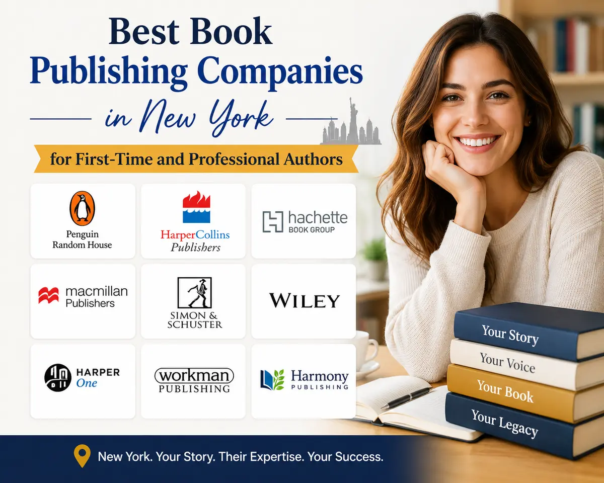Best Book Publishing Companies in New York for First-Time and Professional Authors